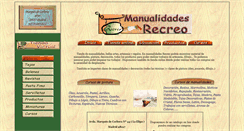 Desktop Screenshot of manualidadesrecreo.com