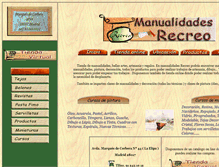 Tablet Screenshot of manualidadesrecreo.com